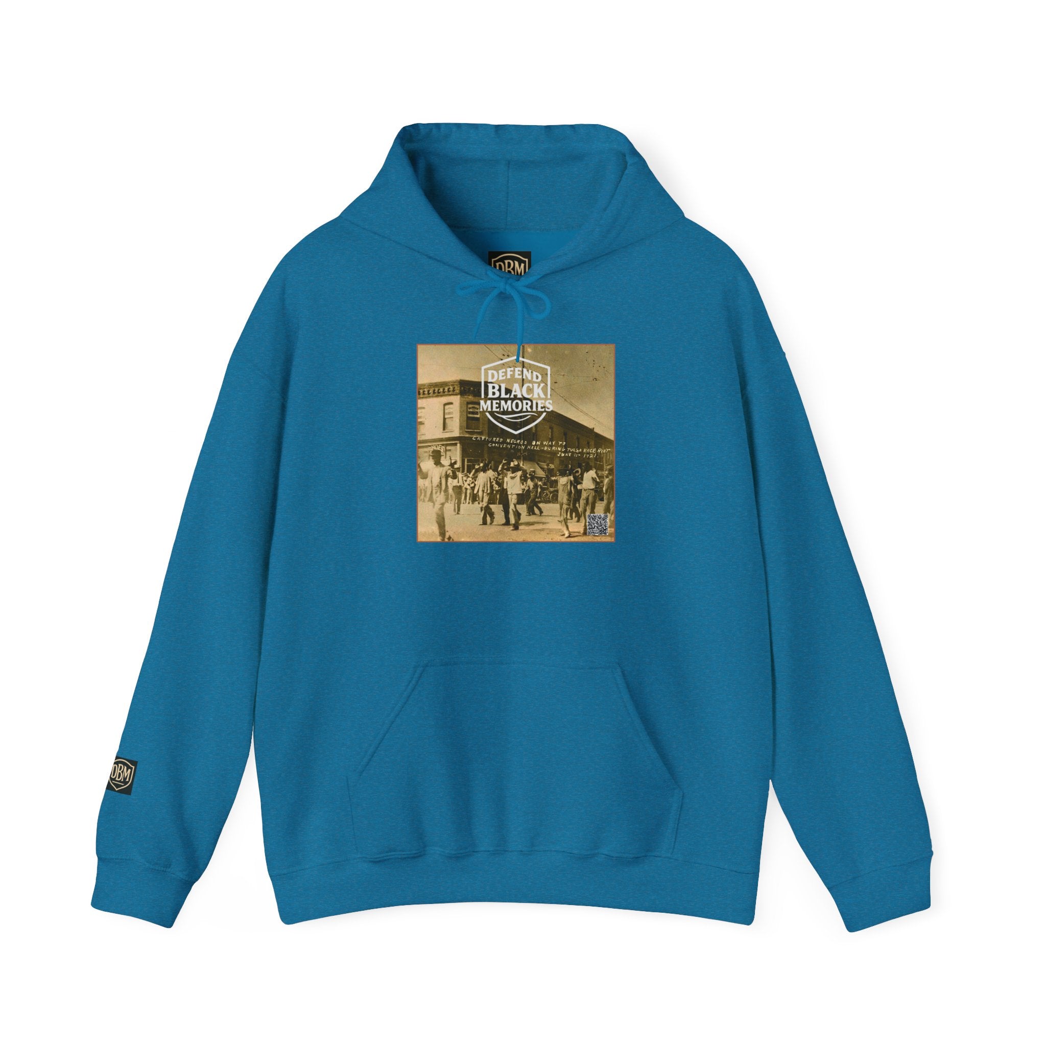 Defend Black Memories:Tulsa Race Massacre Hoodie — Vintage Photo Social Justice Pullover