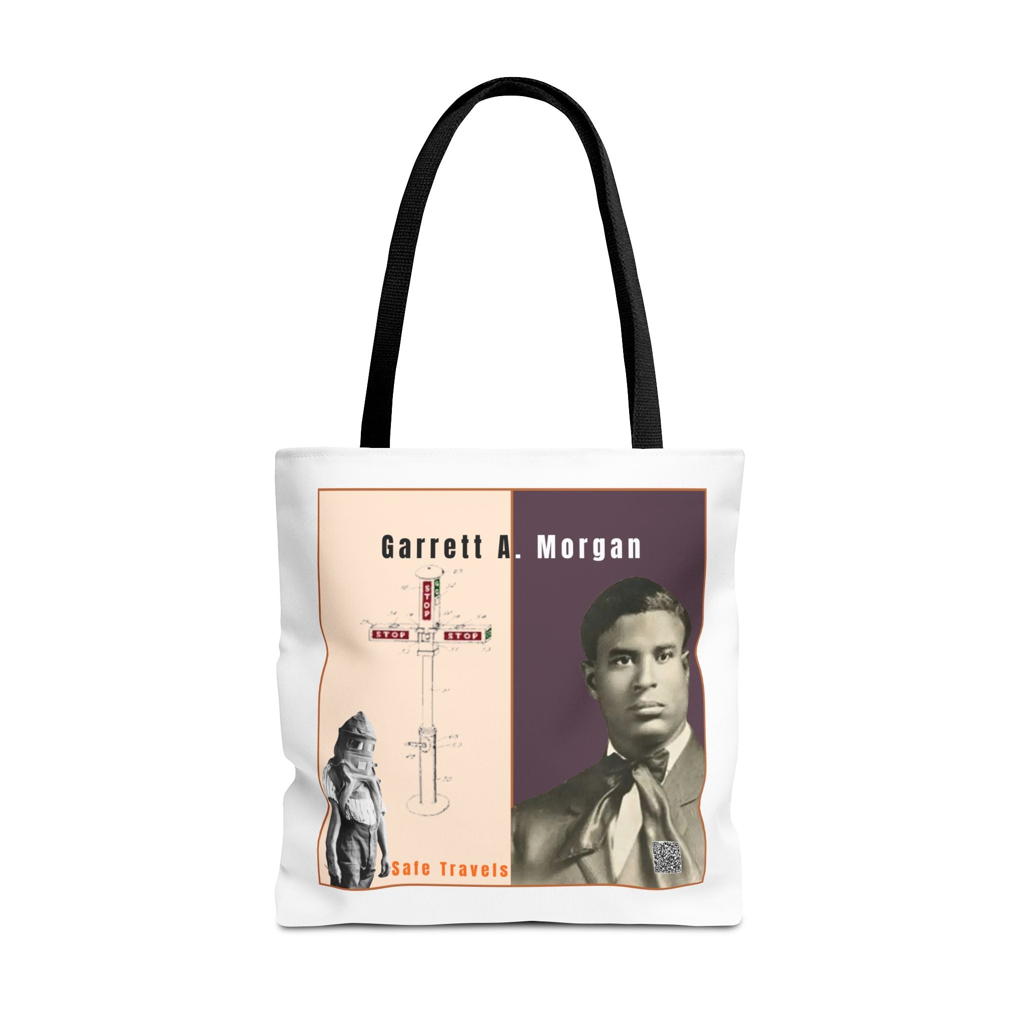 Garrett A. Morgan Historical Portrait Tote Bag (White)