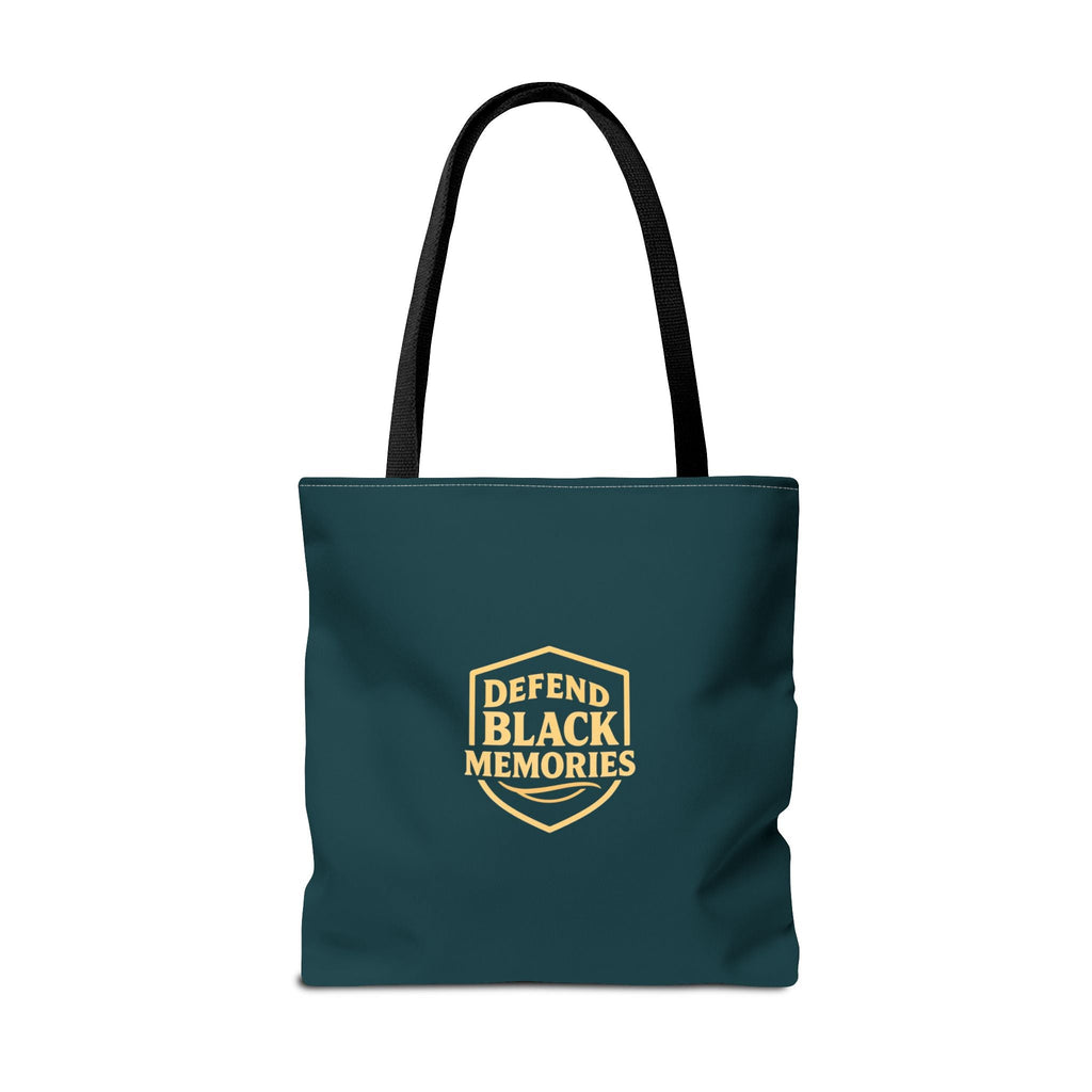 Elijah McCoy 'The Real McCoy' Tote Bag — Inspirational History Tribute (Muted Teal)