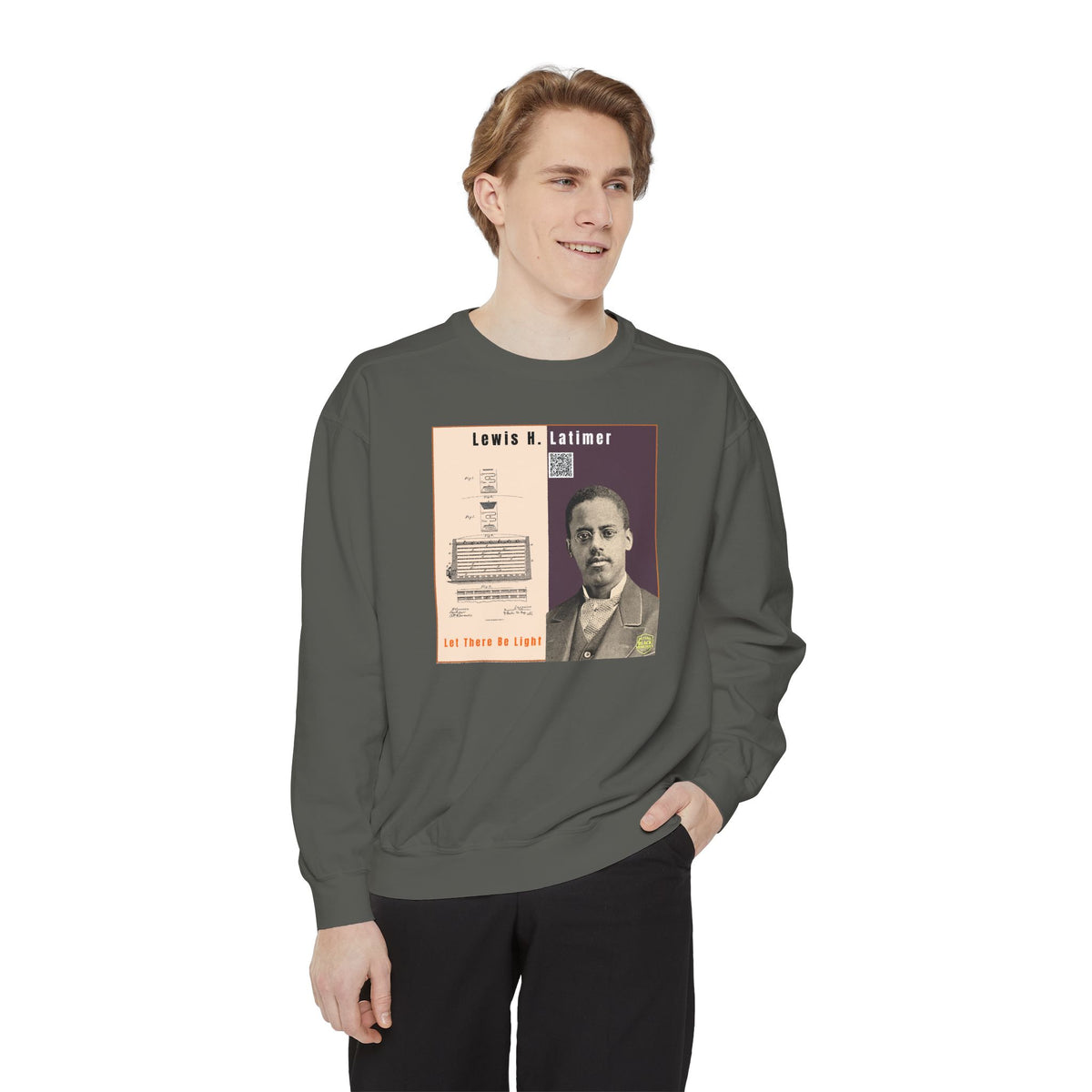 Lewis Latimer Unisex Garment-Dyed Sweatshirt (City Champs)