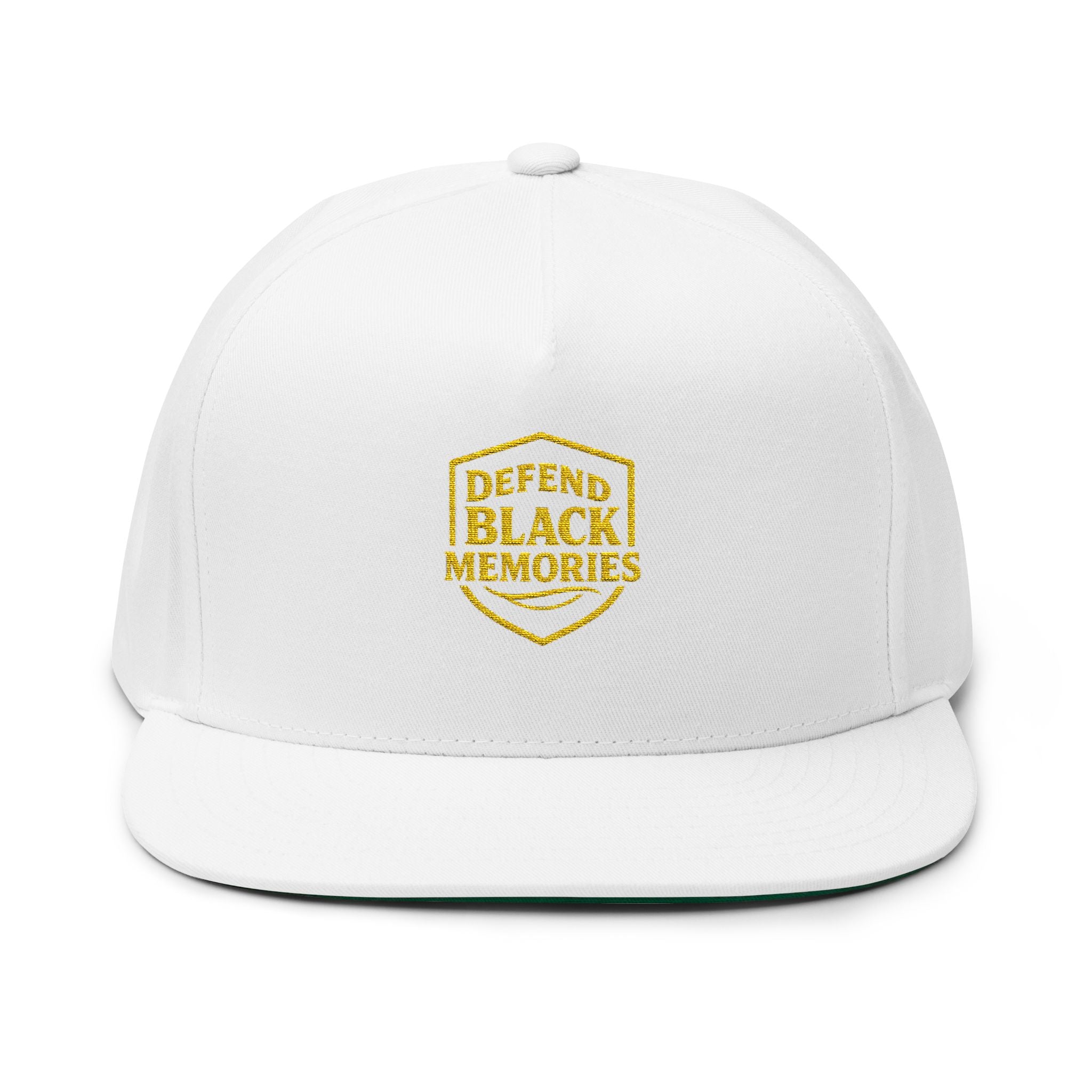 Defend Black Memories Flat Bill Cap (Embroidery)