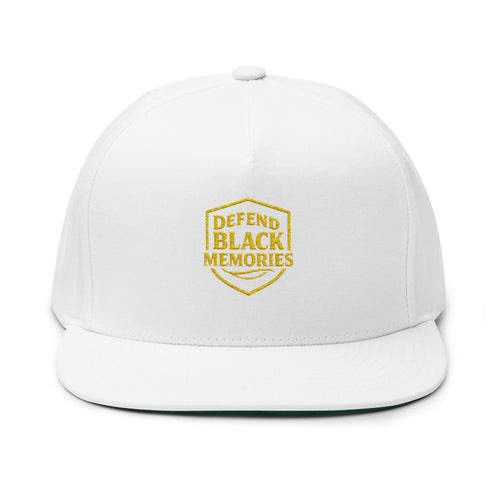 Defend Black Memories Flat Bill Cap (Embroidery)