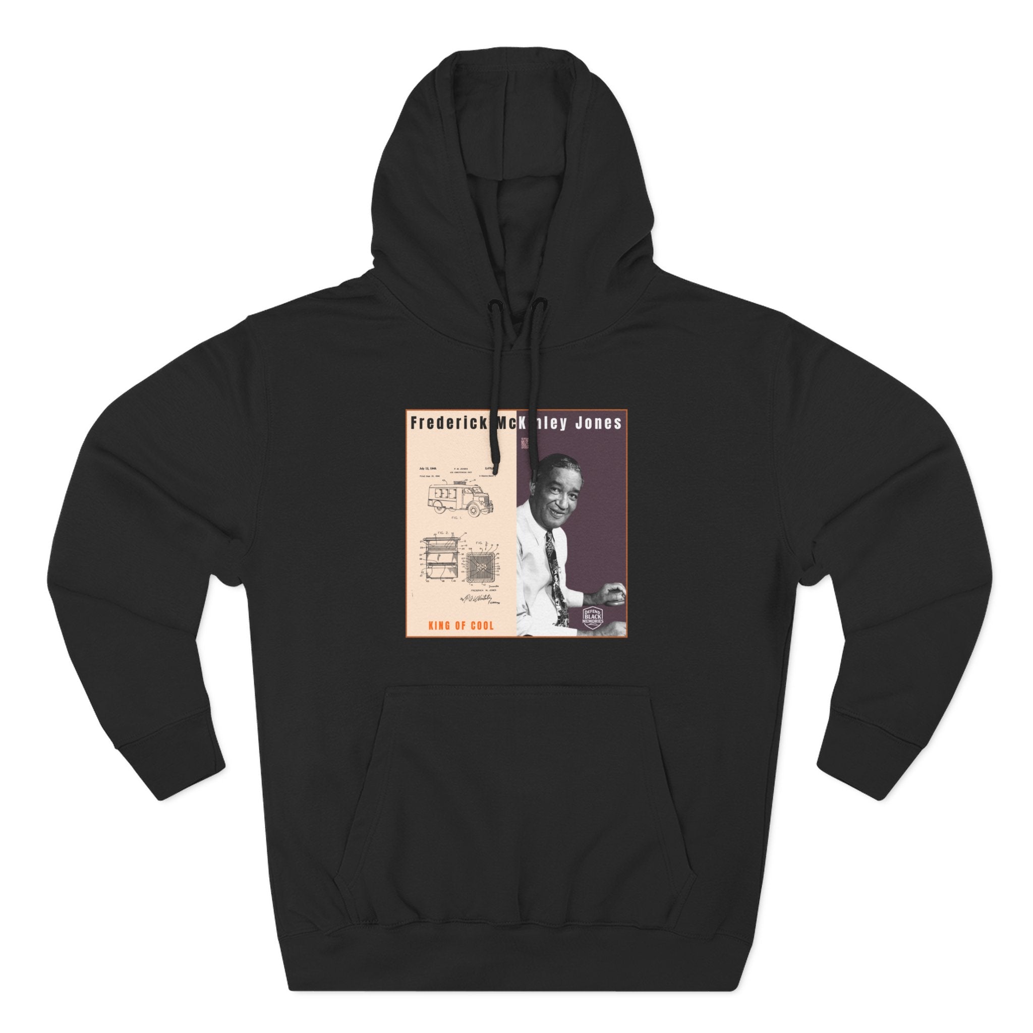 Frederick McKinley Jones, Unisex, Three-panel Historical Portrait Hoodie (City Champs)