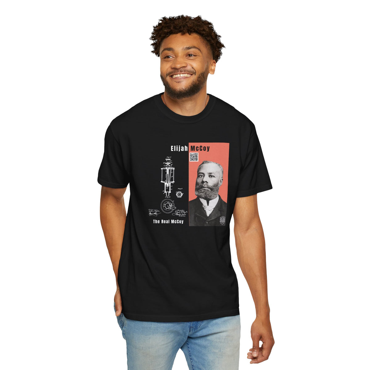 Elijah McCoy Portrait T-Shirt – Historical Inventor Graphic Tee (City Champs)