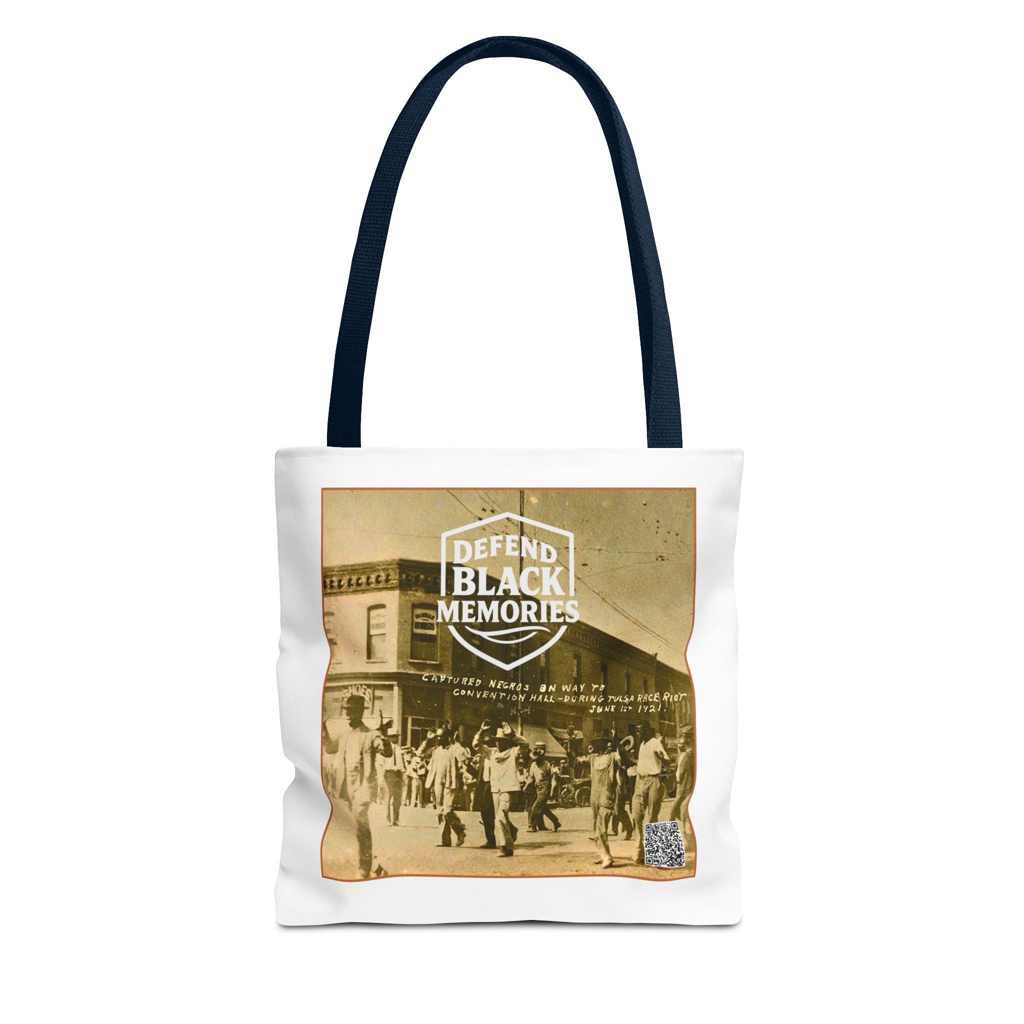 Defend Black Memories:Tulsa Massacre Historical Photo AOP Tote Bag