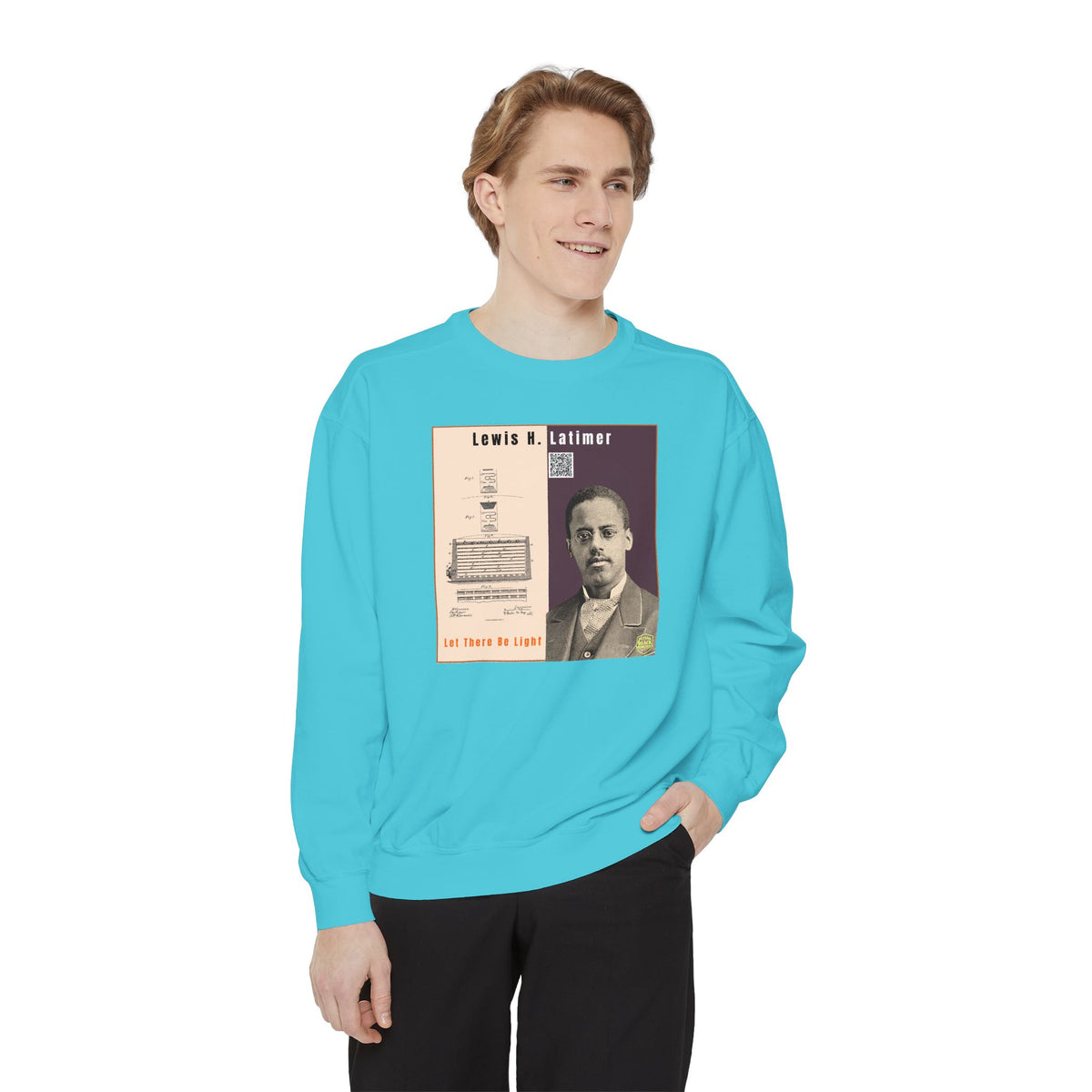 Lewis Latimer Unisex Garment-Dyed Sweatshirt (City Champs)