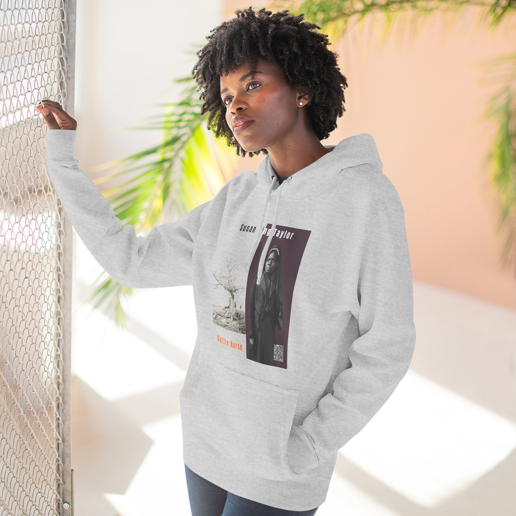 Susan King Taylor, Three-panel Historical Portrait Hoodie