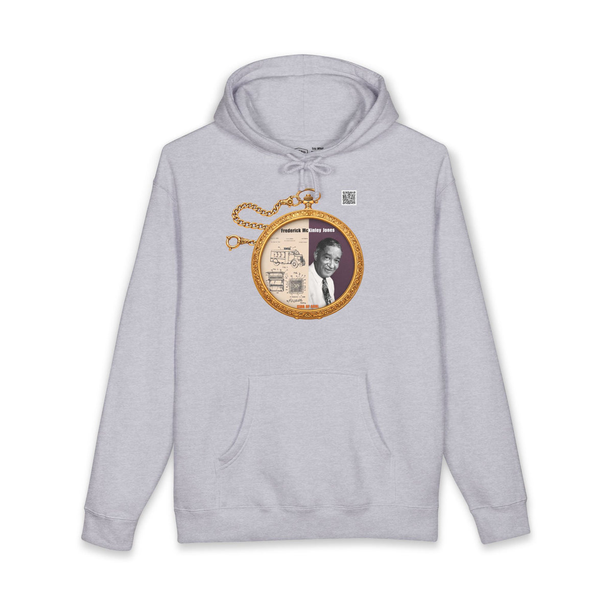 Frederick McKinley Jones Historical Portrait Pocket Watch Hoodie