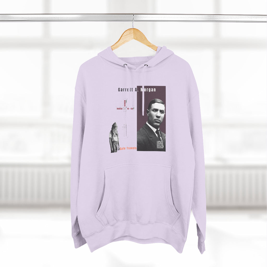 Defend Black Memories: Garrett A. Morgan Three-Panel Historic Black Portrait Hoodie