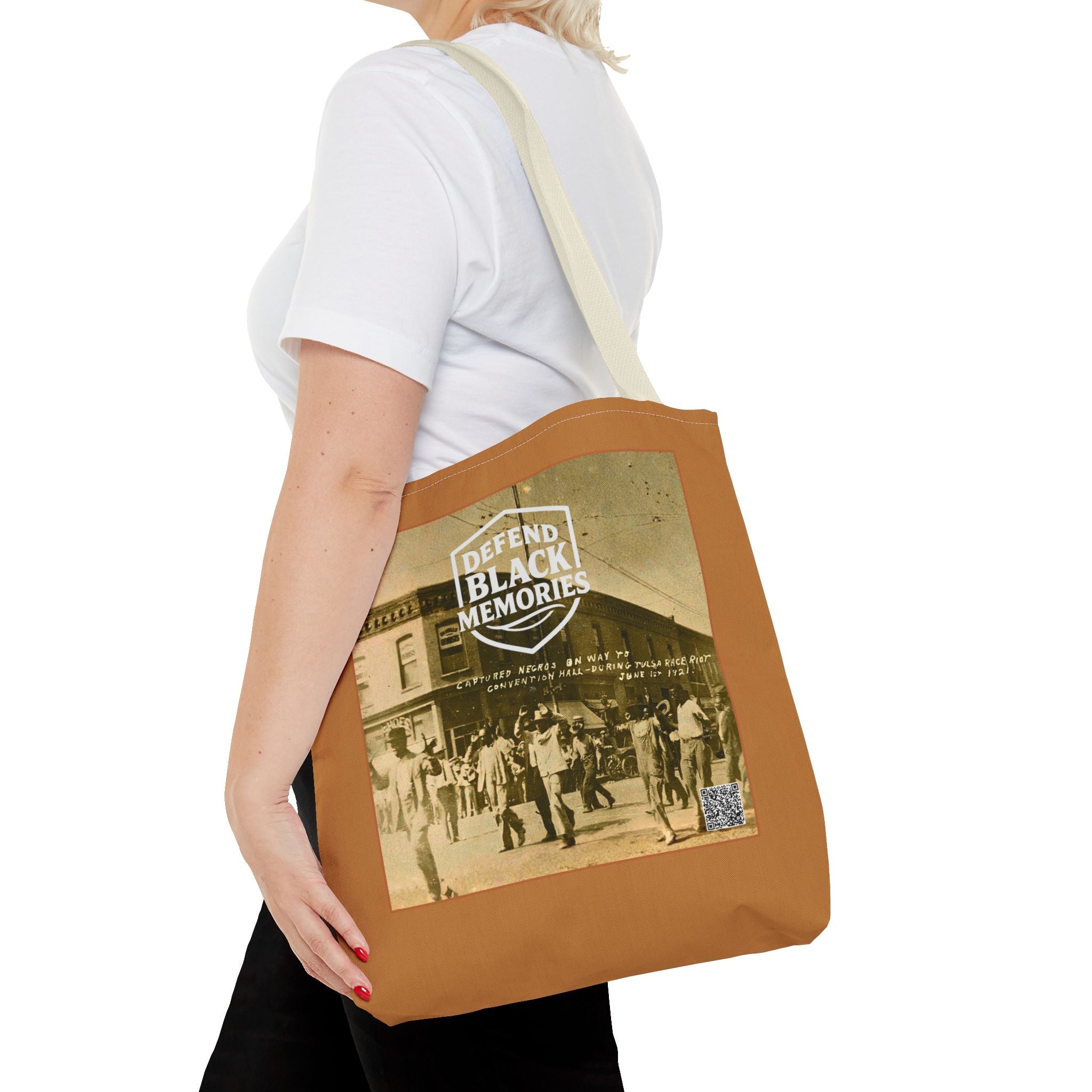 Tulsa Massacre Tote Bag (Light Brown)