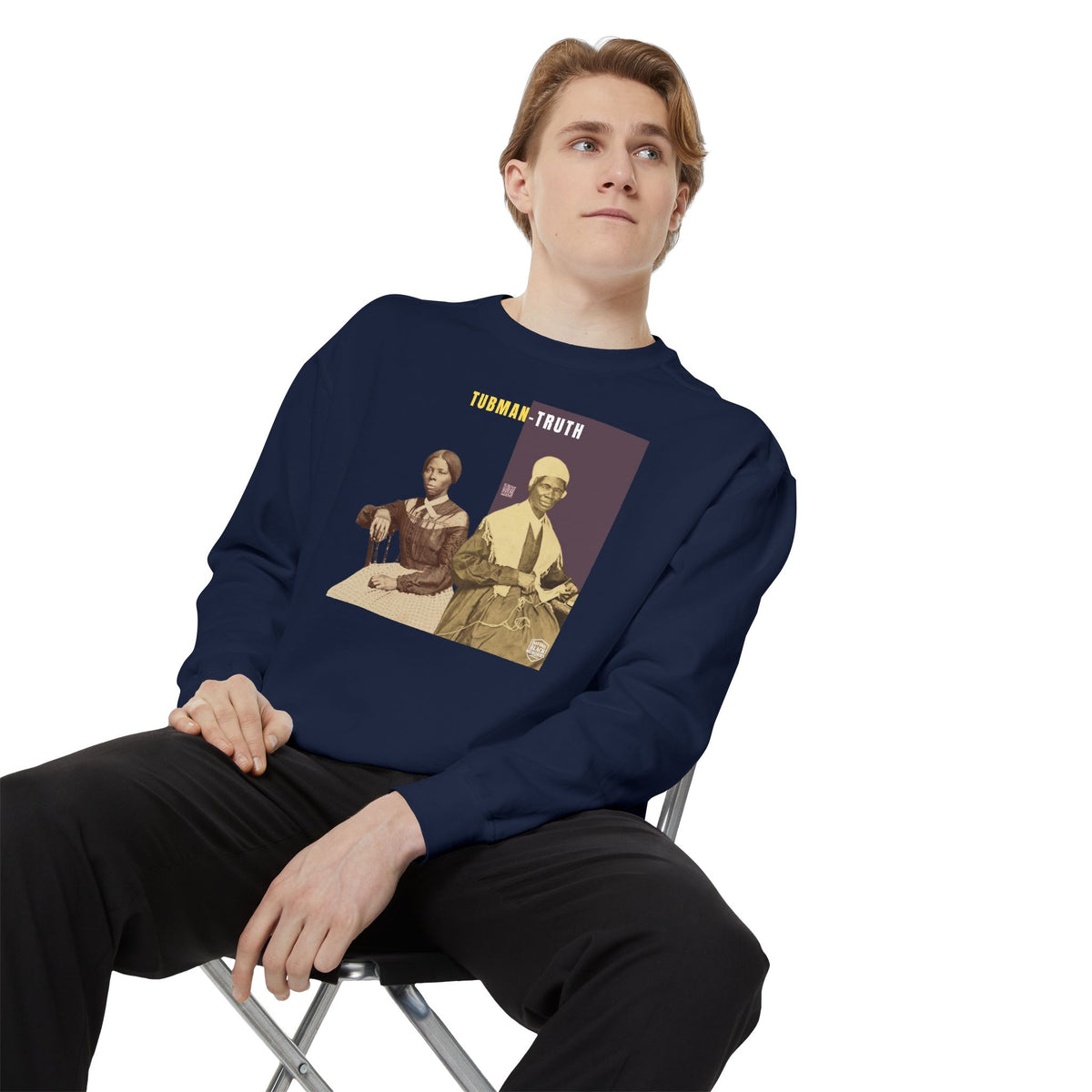 Tubman-Truth, Unisex, Garment-Dyed Sweatshirt (City Champs)