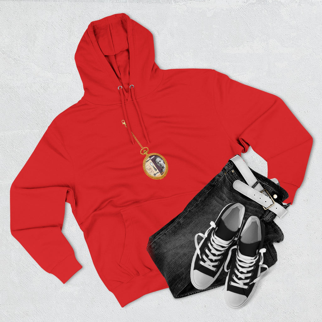 Lewis H Latimer Pocket Watch Three-Panel Fleece Hoodie
