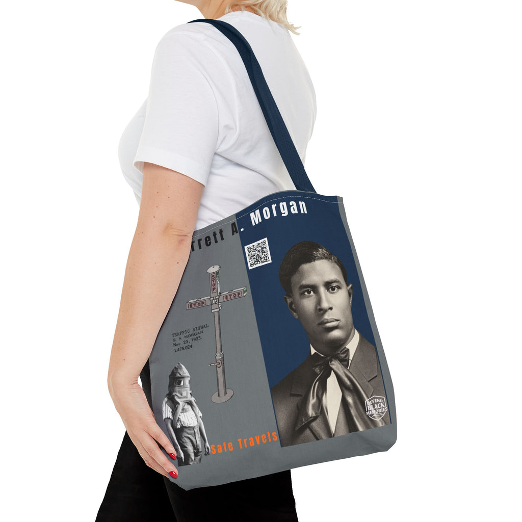 Garrett A. Morgan Historical Portrait Tote Bag (White)