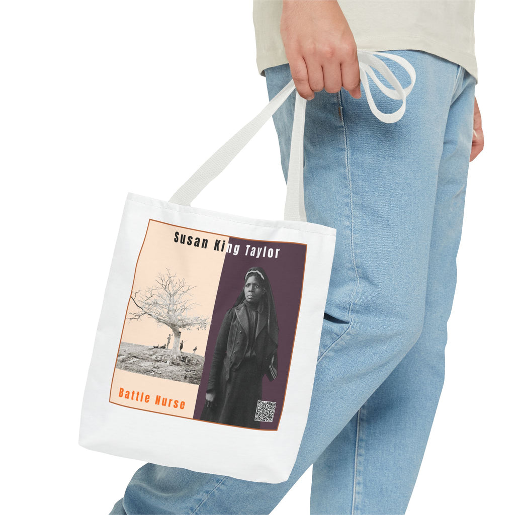Defend Black Memories: Susan King Taylor Historical Tribute AOP Tote Bag