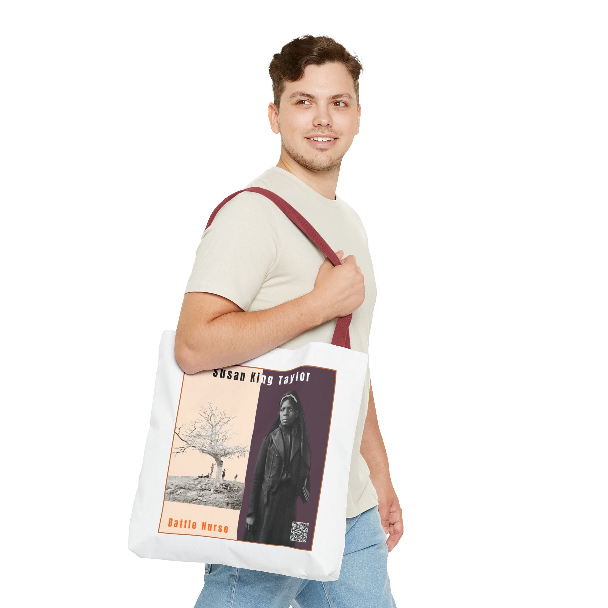 Susan King Taylor Tote Bag (White)