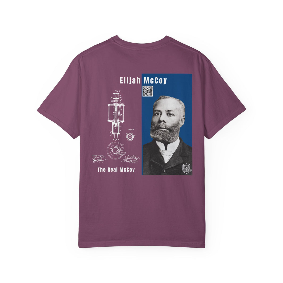 Elijah McCoy, Unisex, 2 Side, Historical Portrait T-shirt