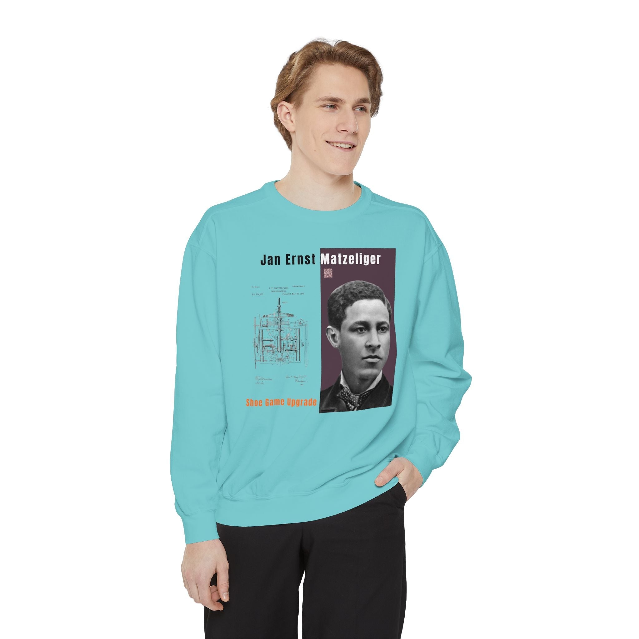 Defend Black Memories: Jan Matzeliger Heritage Crewneck Sweatshirt