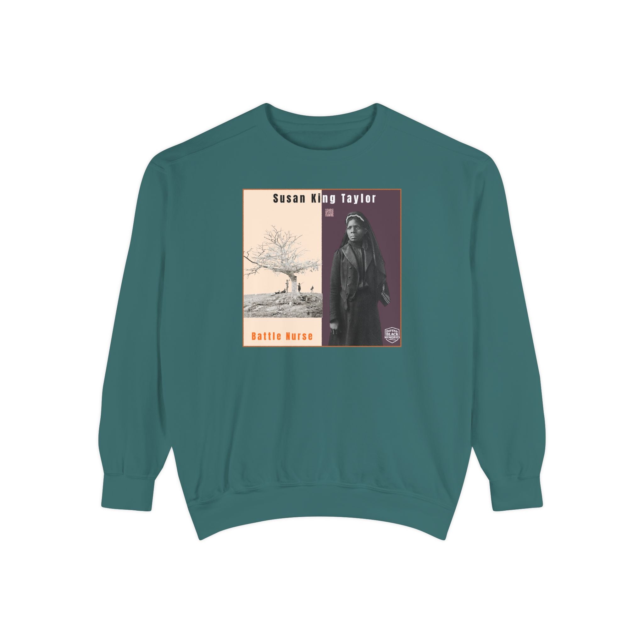 Susie King Taylor: Unisex Garment-Dyed Sweatshirt (City Champs)