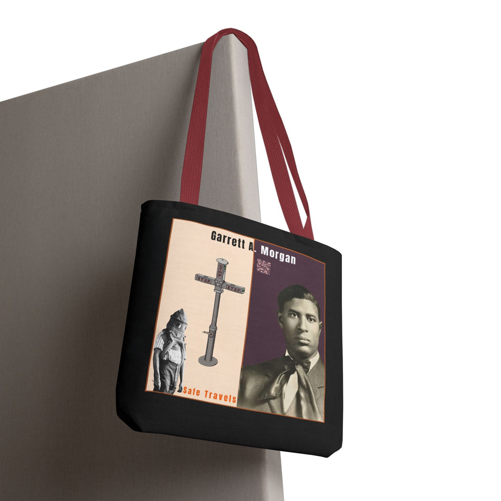 Garrett A. Morgan Tribute Tote Bag — Black Brilliance Spotlight with QR Code