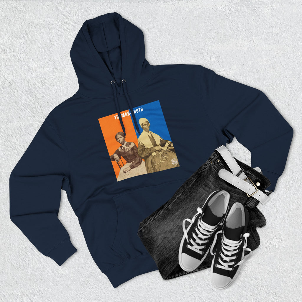 Tubman-Truth Three-panel, Historical Portrait Hoodie