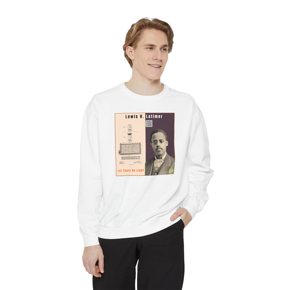 Lewis Latimer Unisex Garment-Dyed Sweatshirt (City Champs)