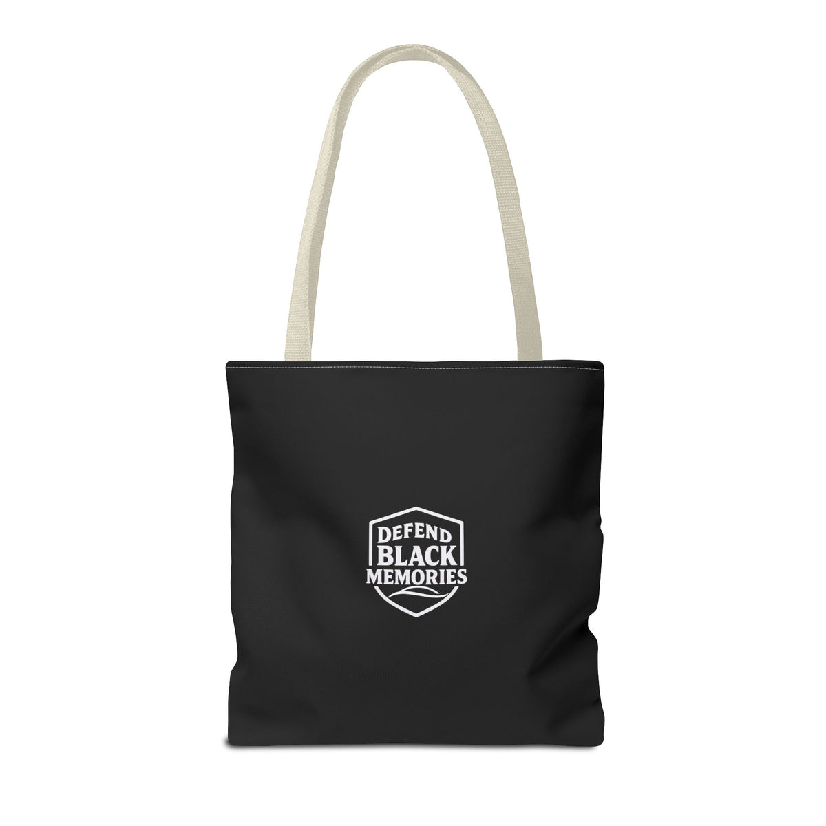 Granville T. Woods Historical Portrait Black Tote Bag (Trans/Brown Block)