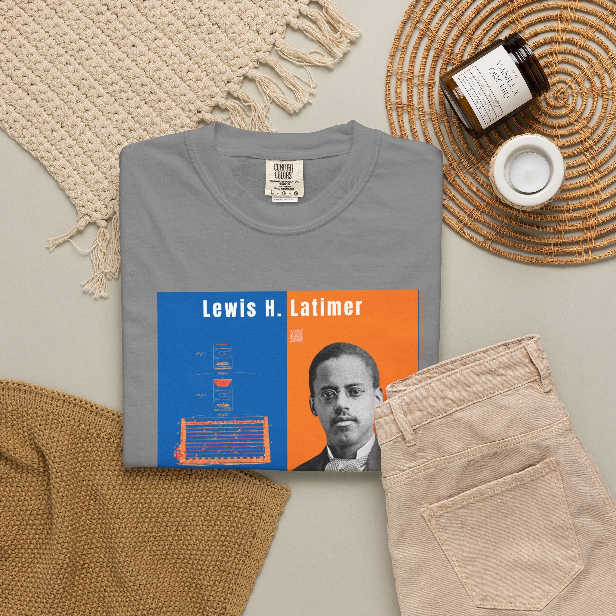 Lewis H. Latimer, Unisex, Historical Portrait T-shirt (City Champs)