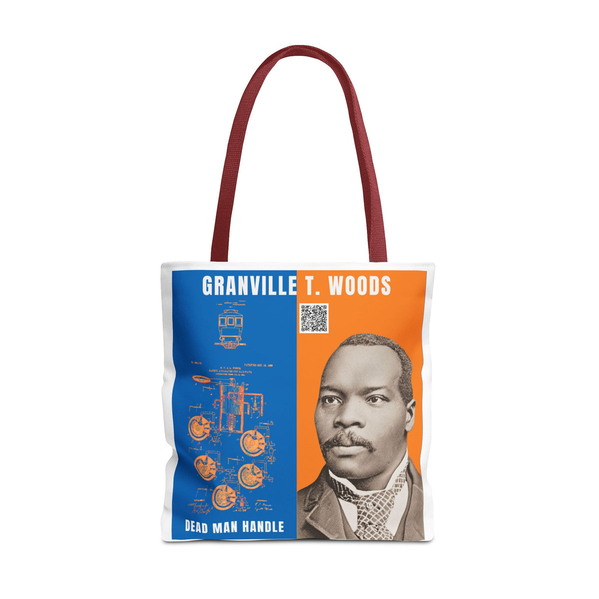 Granville T. Woods Historical Portrait Tote Bag - White (City Champs)