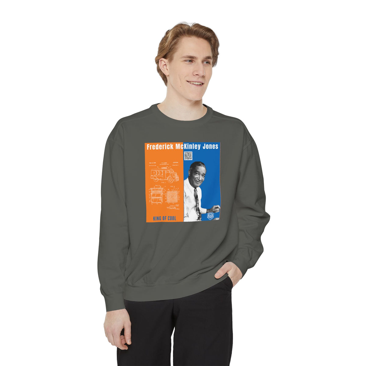 Frederick McKinley Jones, Unisex, Garment-Dyed Sweatshirt (City Champs)