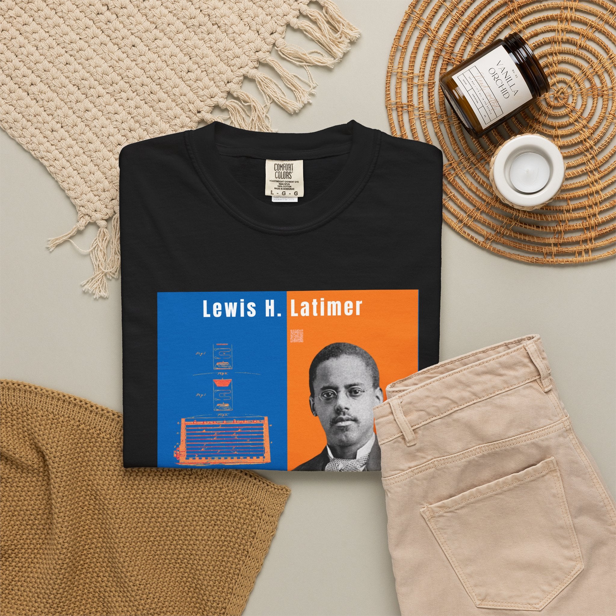 Lewis H. Latimer, Unisex, Historical Portrait T-shirt (City Champs)