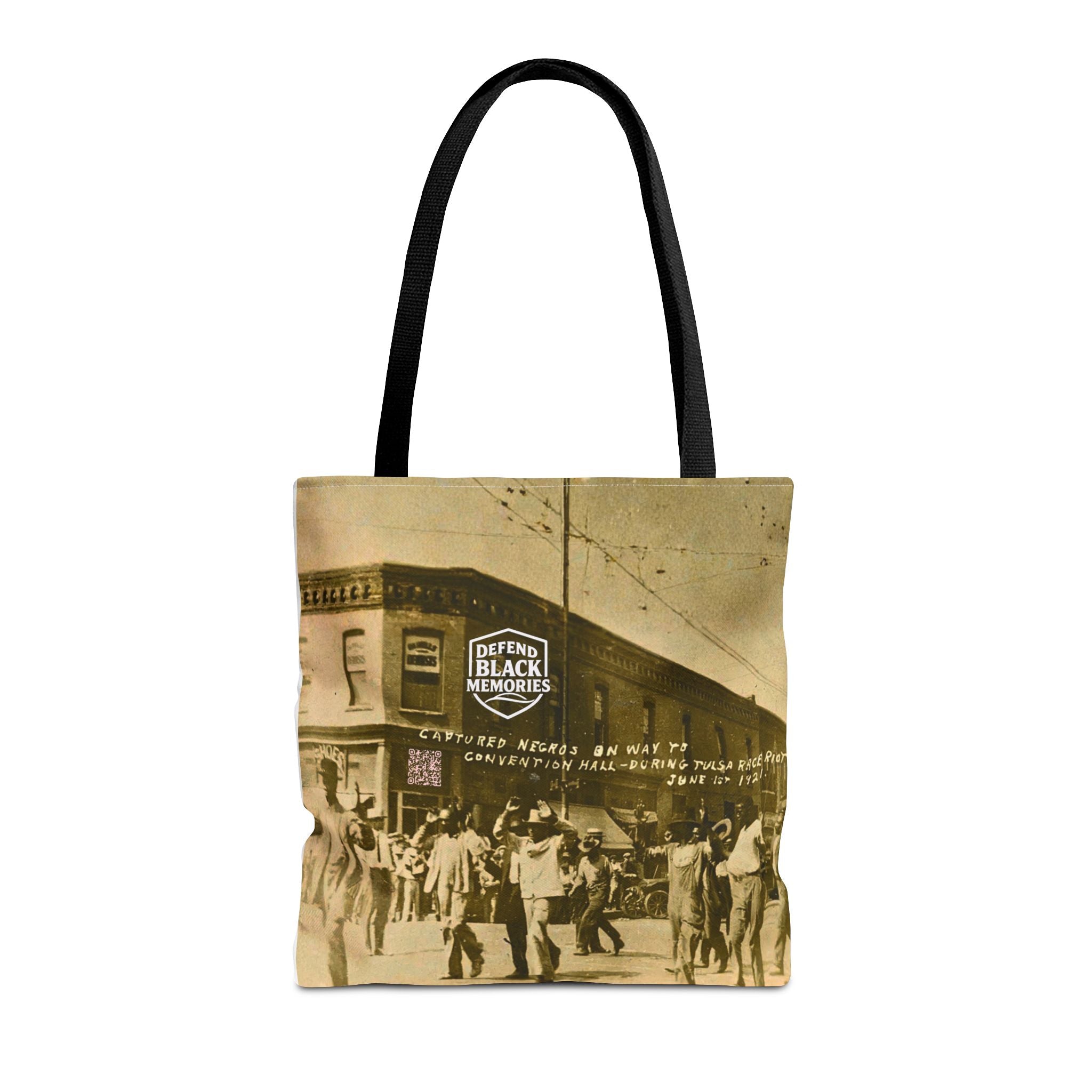 Tulsa Massacre 'Hands Up" Tote Bag (White)