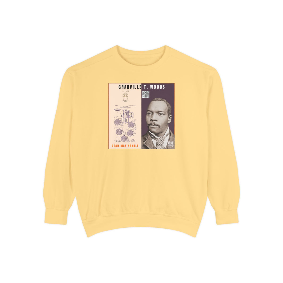 Granville T. Woods, Unisex, Historical Portrait Crewneck Sweatshirt (City Champs)