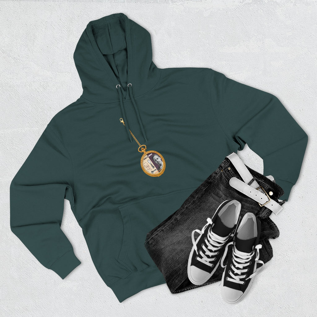 Lewis H Latimer Pocket Watch Three-Panel Fleece Hoodie