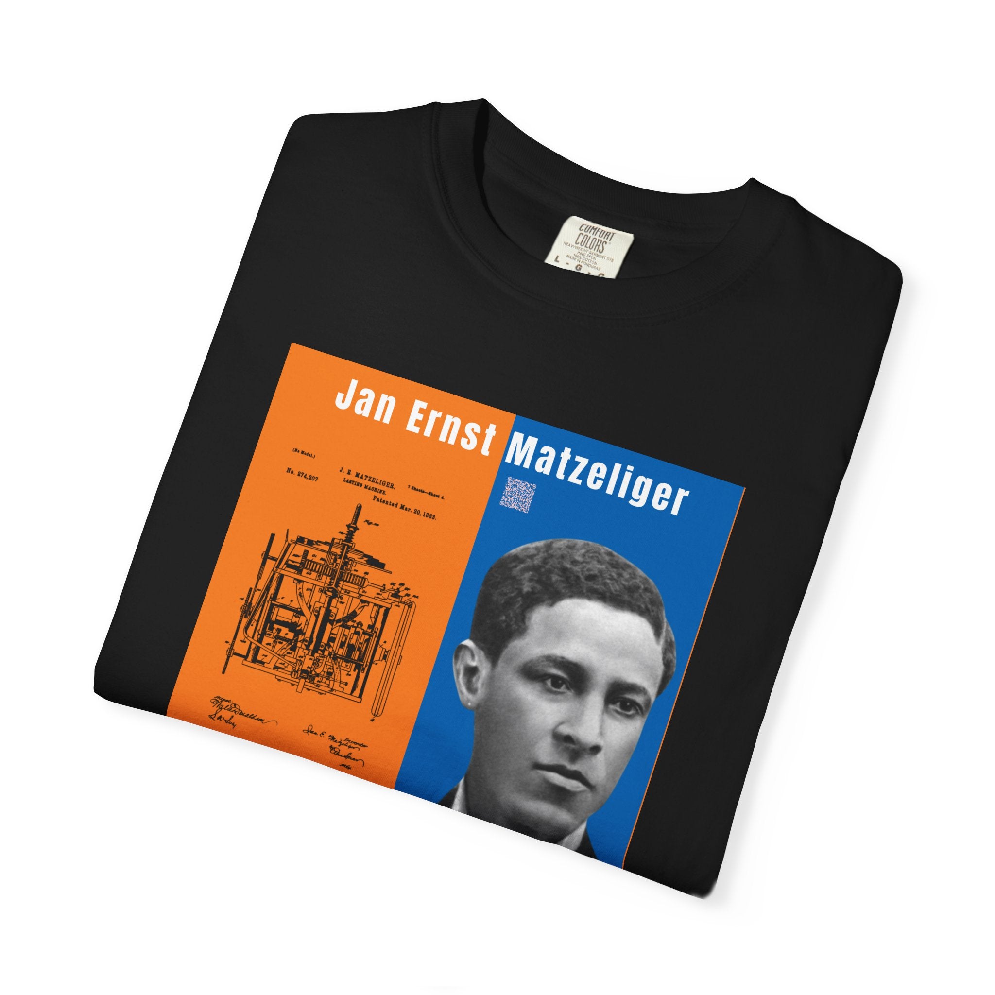 Jan Ernst Matzeliger Portrait T-Shirt – Historical Inventor Graphic Tee (City Champs)
