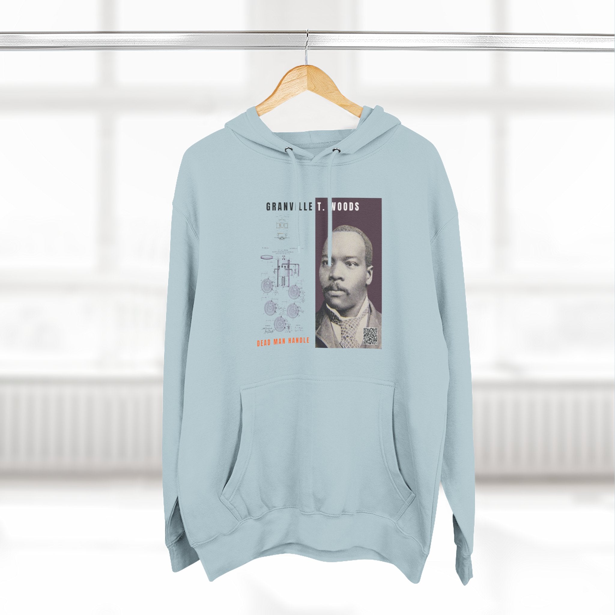 Granville T. Woods, Three-panel Historical Portrait Hoodie