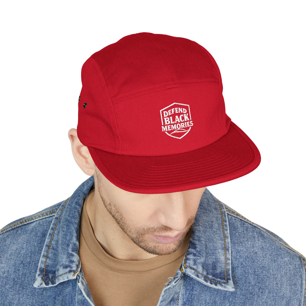 Embroidered Logo 5-Panel Cap
