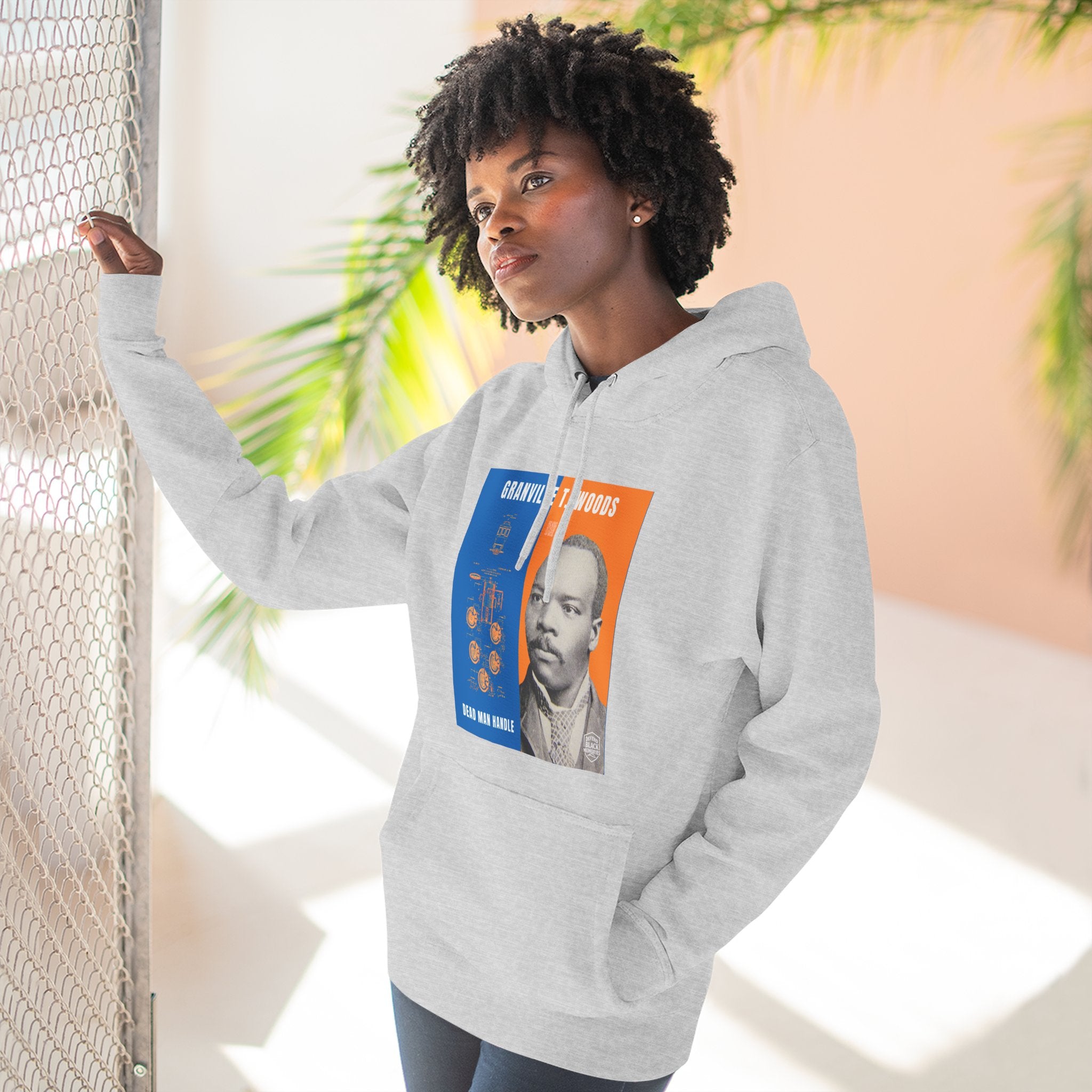Granville T. Woods, Three-panel Historical Portrait Hoodie (City Champs)