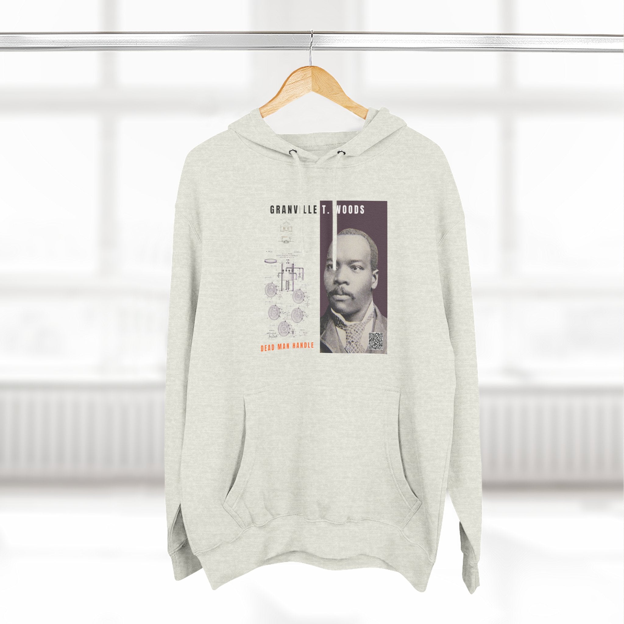 Granville T. Woods, Three-panel Historical Portrait Hoodie