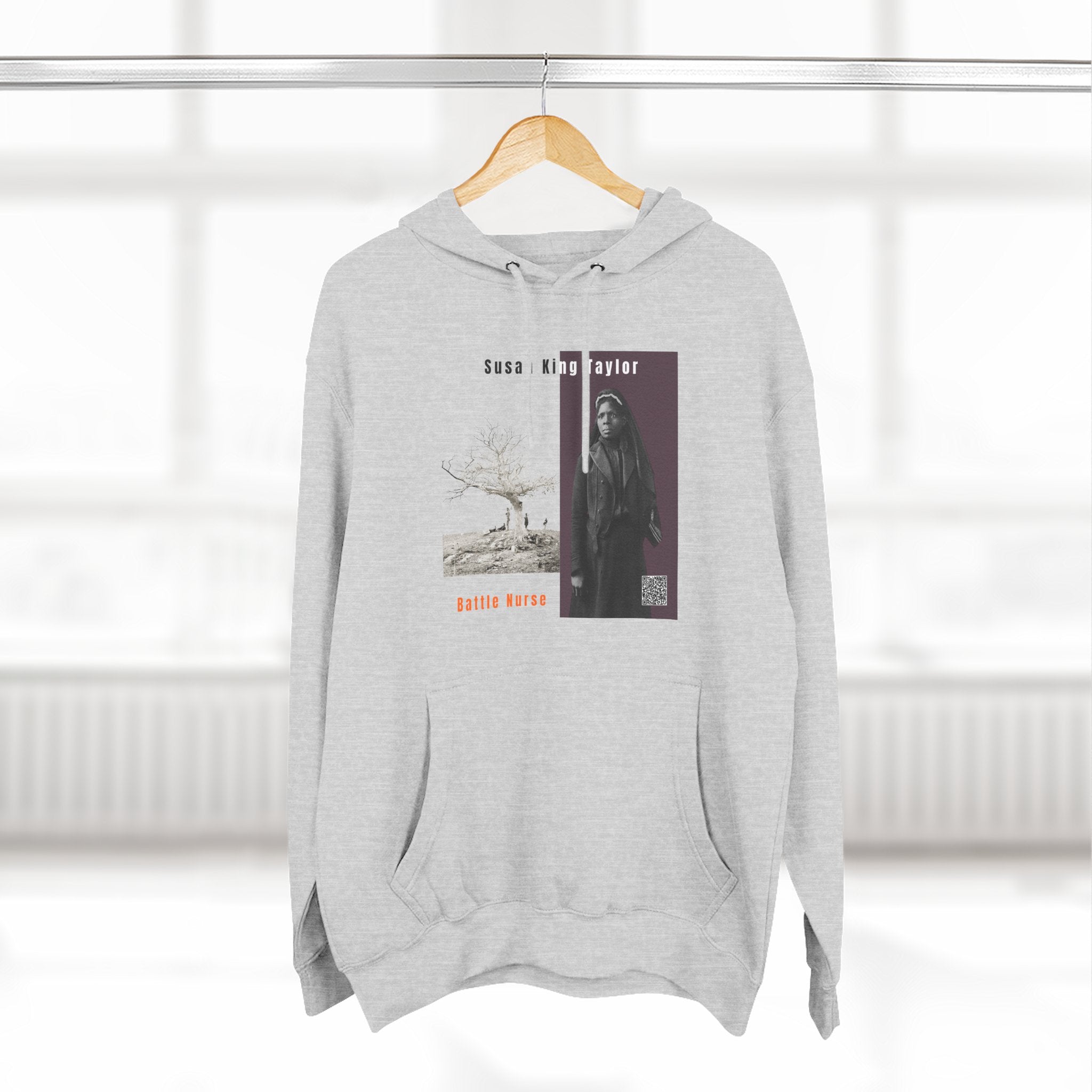 Susan King Taylor, Three-panel Historical Portrait Hoodie
