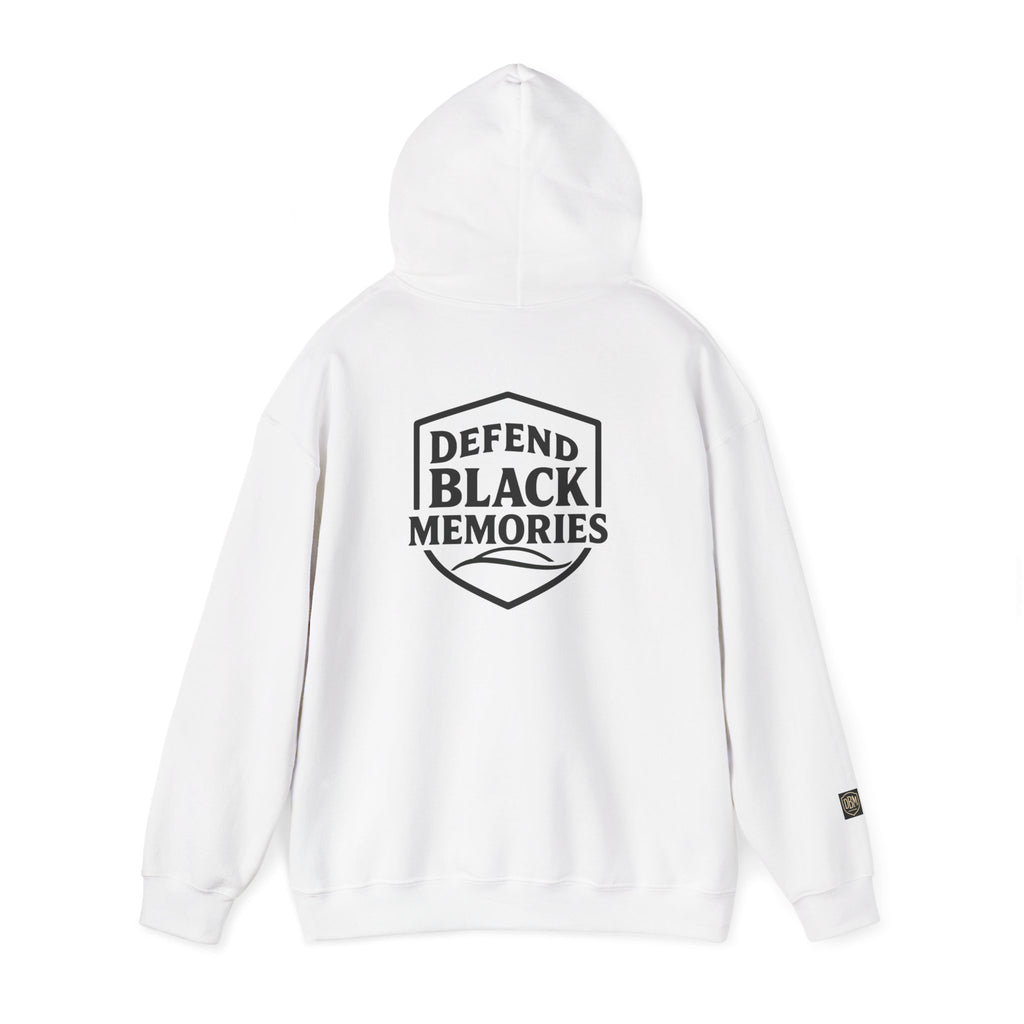 Defend Black Memories: Garrett A. Morgan Tribute Hoodie Big Back Logo Graphic Sweatshirt