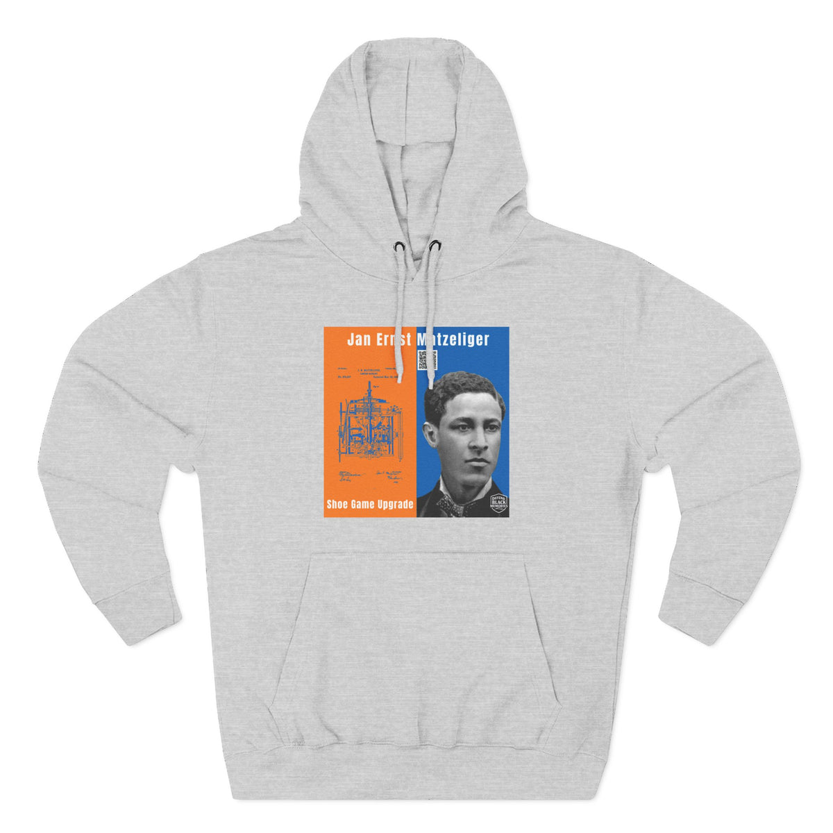 Jan E. Matzeliger Three-Panel Historic Portrait Hoodie (City Champs)