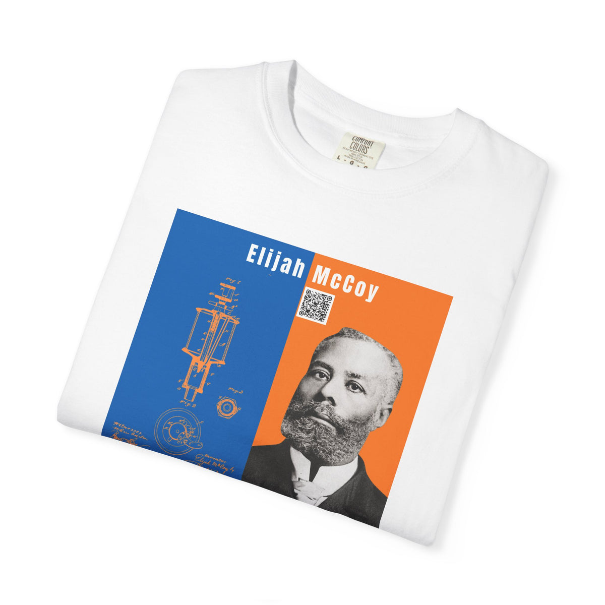 Elijah McCoy Portrait T-Shirt – Historical Inventor Graphic Tee (City Champs)