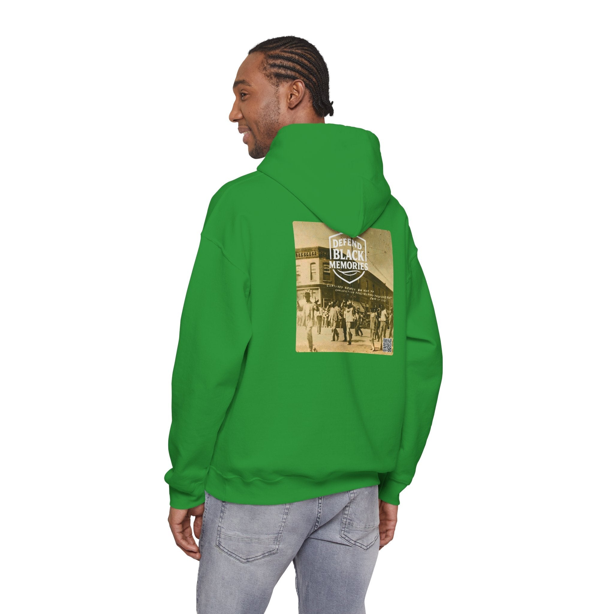 Tulsa Race Massacre, Historical Portrait Hoody, w/Back Graphic
