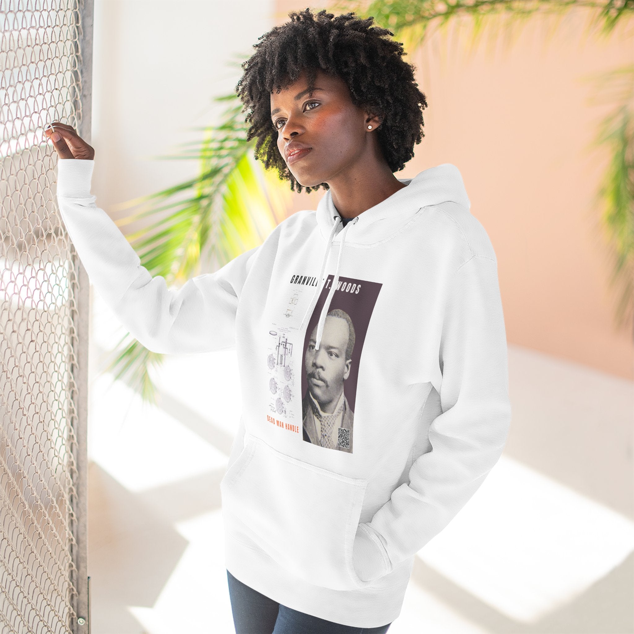Granville T. Woods, Three-panel Historical Portrait Hoodie