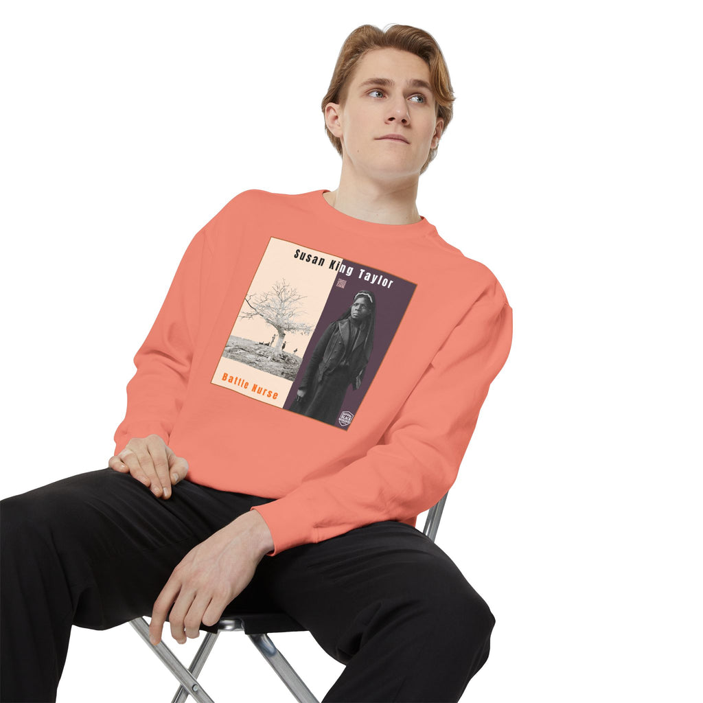 Susie King Taylor: Unisex Garment-Dyed Sweatshirt (City Champs)