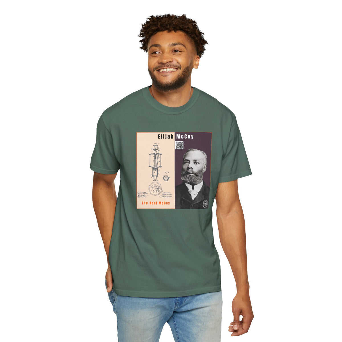 Elijah McCoy Portrait T-Shirt – Historical Inventor Graphic Tee (City Champs)