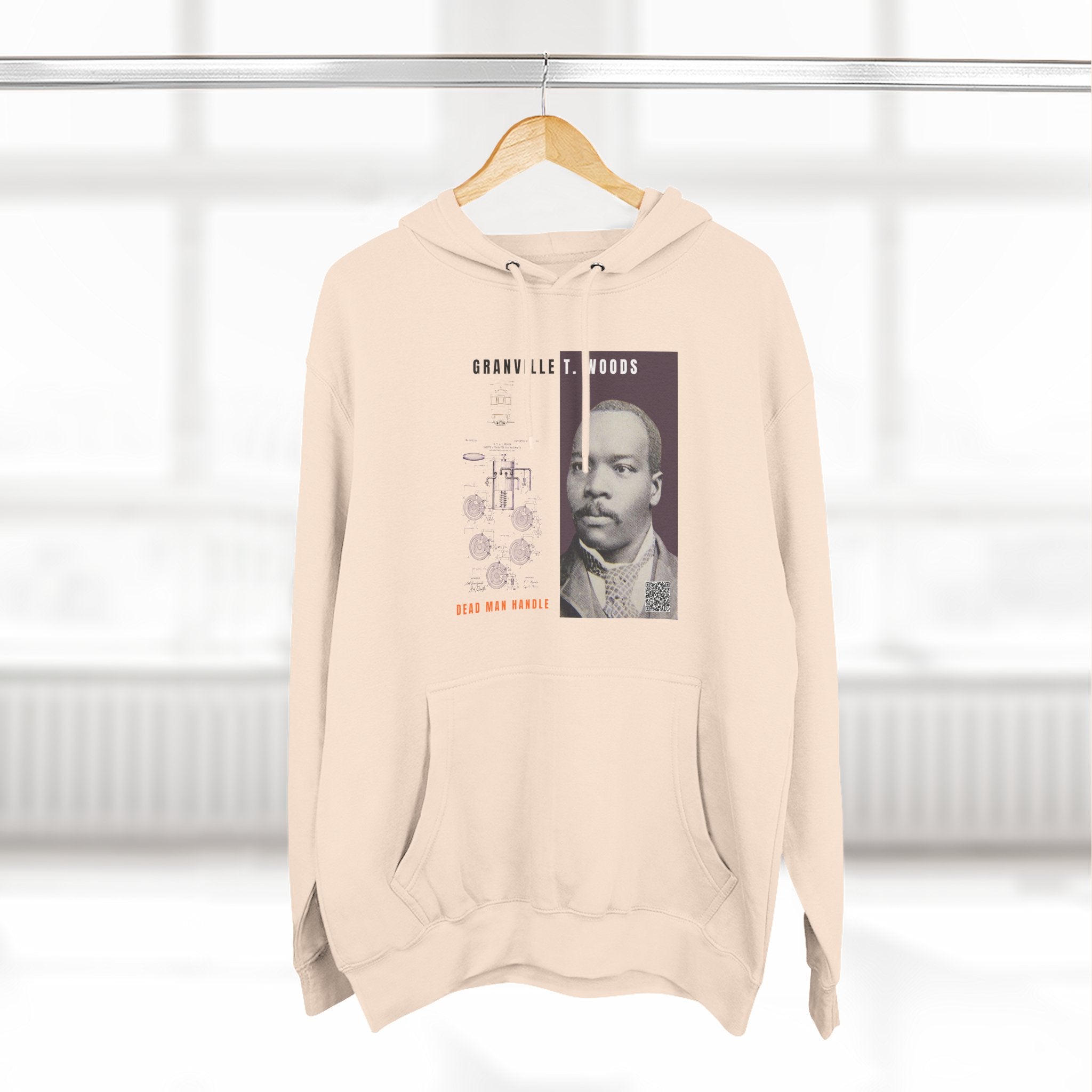 Granville T. Woods, Three-panel Historical Portrait Hoodie