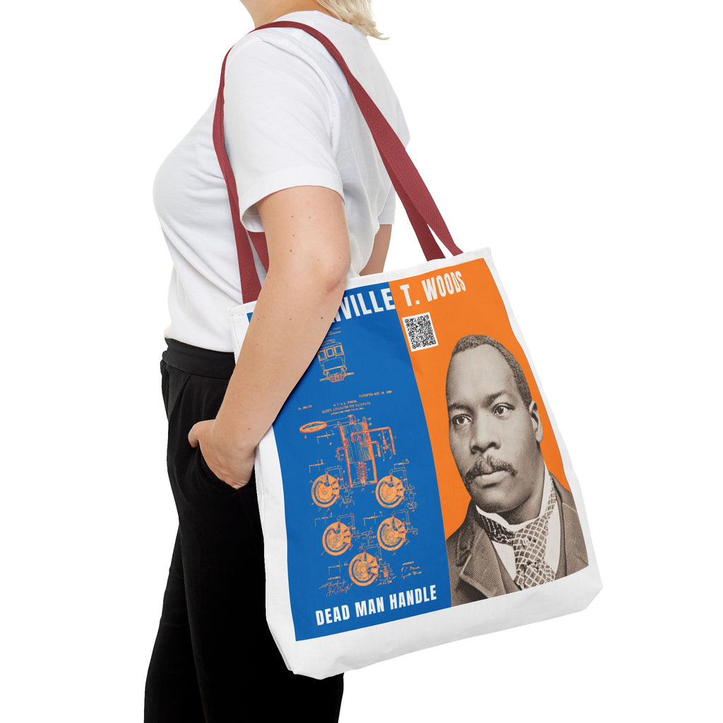 Granville T. Woods Historical Portrait Tote Bag - White (City Champs)