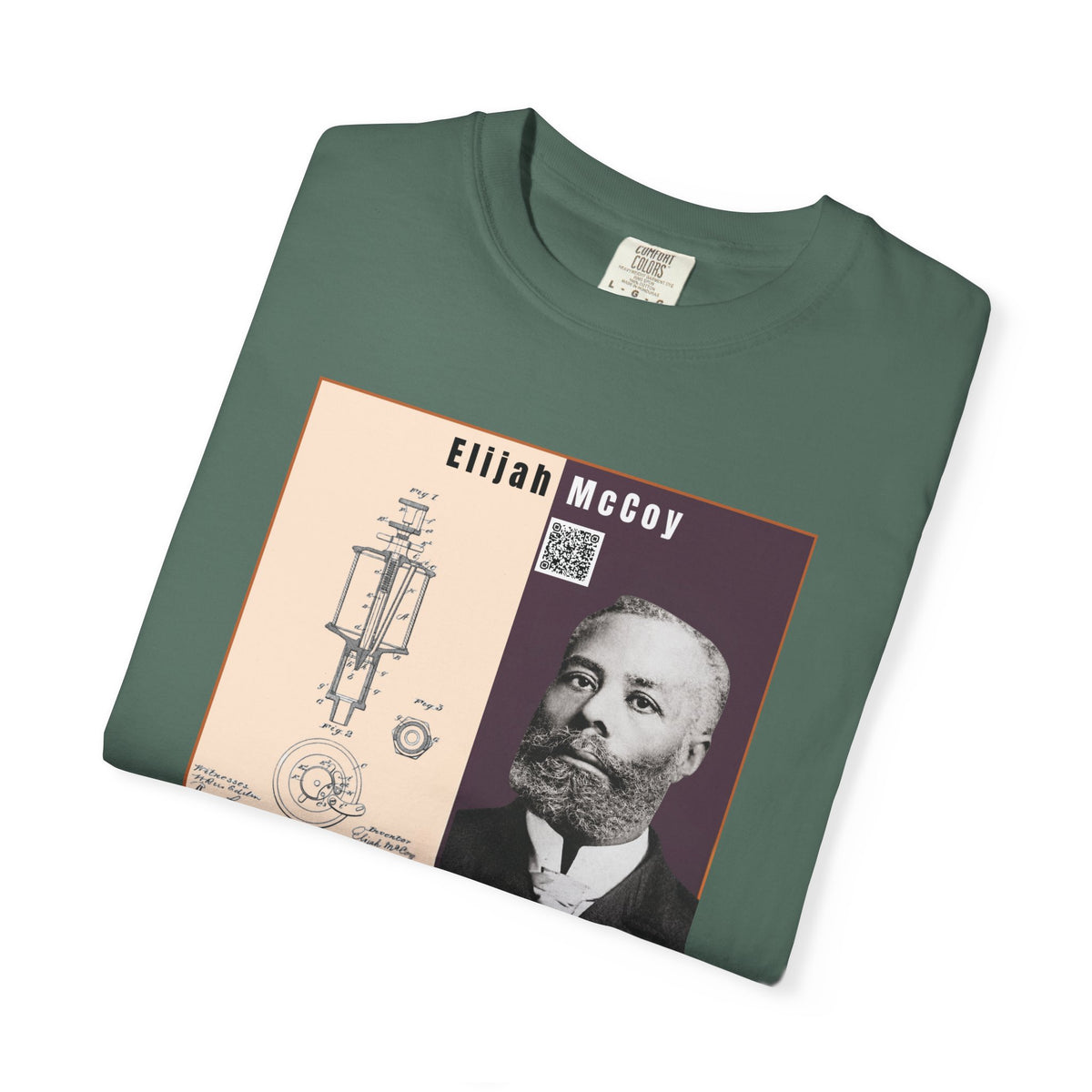 Elijah McCoy Portrait T-Shirt – Historical Inventor Graphic Tee (City Champs)