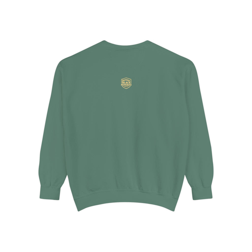Defend Black Memories: Lewis Latimer Unisex Garment-Dyed Sweatshirt
